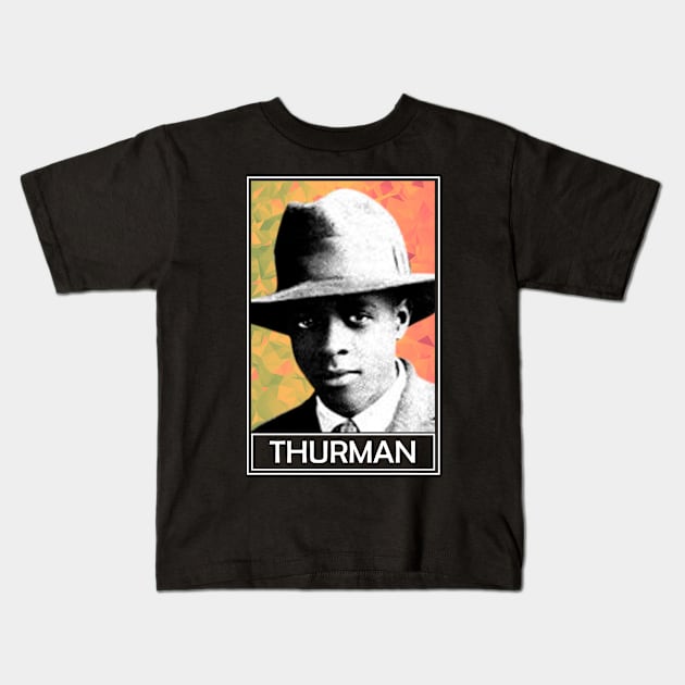 Wallace Thurman Kids T-Shirt by TheLiterarian